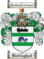 Ballinghall coat of arms family crest download