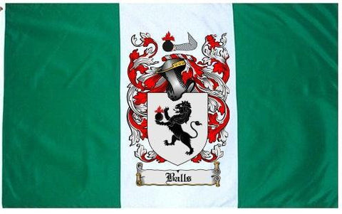 Balls family crest coat of arms flag