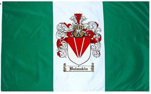 Balmakin family crest coat of arms flag