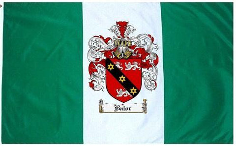Balor family crest coat of arms flag