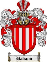 Balsom coat of arms family crest download