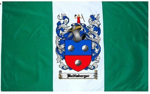 Baltisberger family crest coat of arms flag