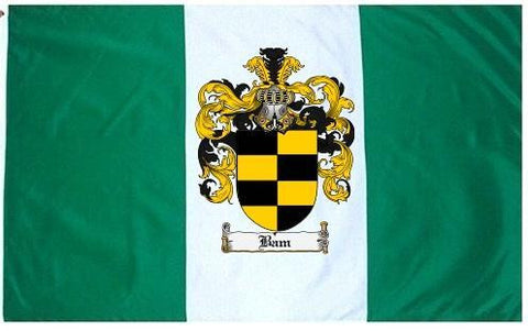 Bam family crest coat of arms flag