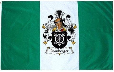 Bamberger family crest coat of arms flag