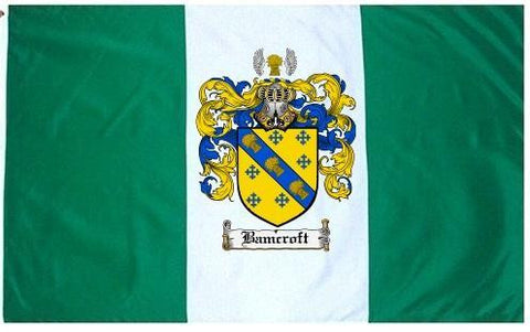 Bamcroft family crest coat of arms flag