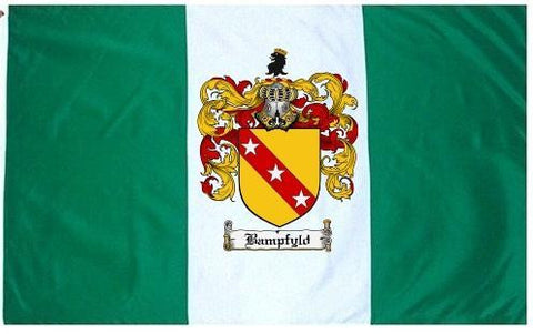Bampfyld family crest coat of arms flag
