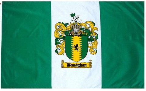 Banaghan family crest coat of arms flag