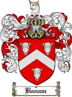 Banam coat of arms family crest download