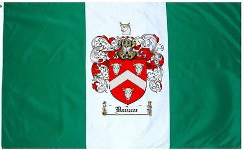 Banam family crest coat of arms flag