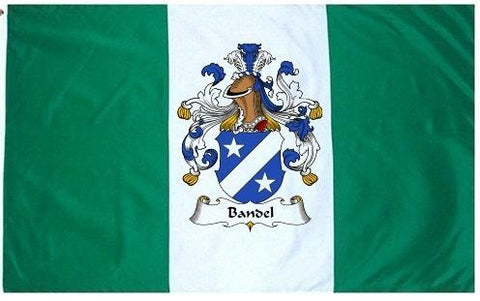 Bandel family crest coat of arms flag