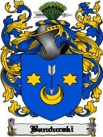 Bandurski coat of arms family crest download