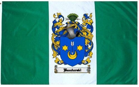 Bandurski family crest coat of arms flag