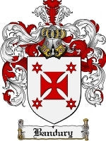 Bandury coat of arms family crest download