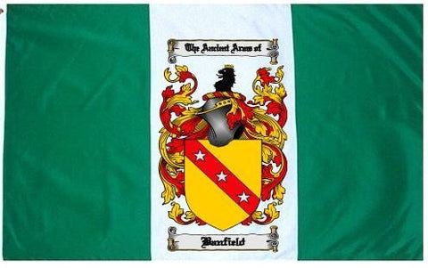 Banfield family crest coat of arms flag