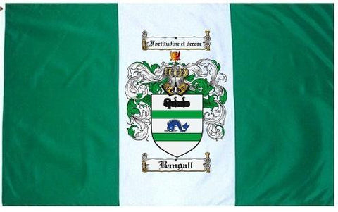 Bangall family crest coat of arms flag