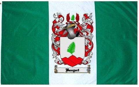 Bangert family crest coat of arms flag