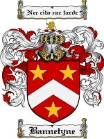 Bannetyne coat of arms family crest download