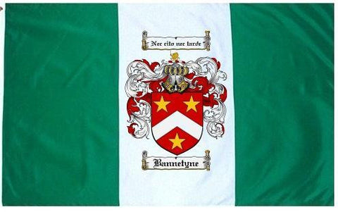 Bannetyne family crest coat of arms flag