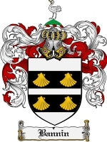Bannin coat of arms family crest download