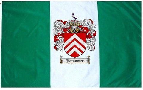 Bannister family crest coat of arms flag