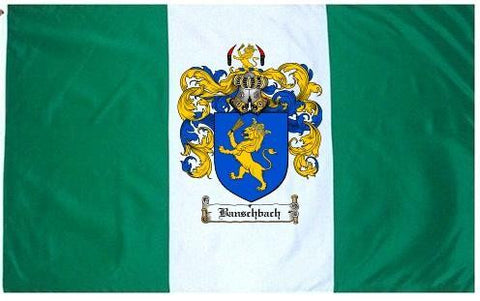 Banschbach family crest coat of arms flag