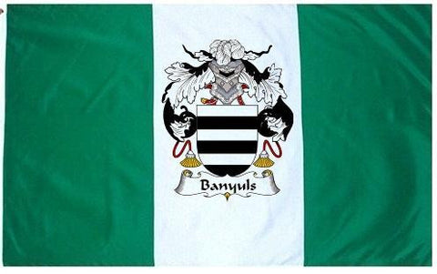 Banyuls family crest coat of arms flag