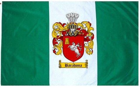 Barahona family crest coat of arms flag