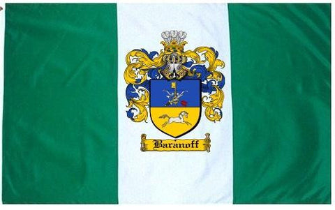 Baranoff family crest coat of arms flag