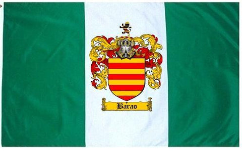Barao family crest coat of arms flag