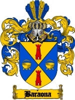 Baraona coat of arms family crest download