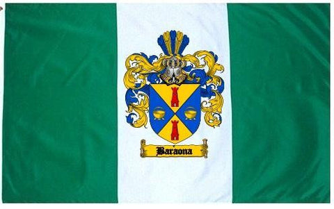 Baraona family crest coat of arms flag