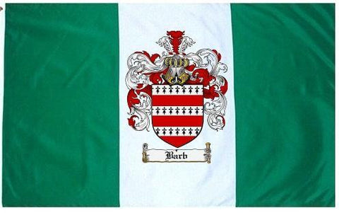 Barb family crest coat of arms flag