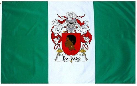 Barbado family crest coat of arms flag