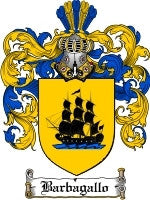 Barbagallo coat of arms family crest download