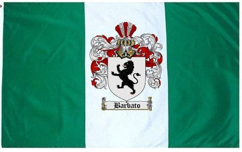 Barbato family crest coat of arms flag