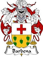 Barbena coat of arms family crest download