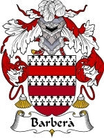 Barbera coat of arms family crest download