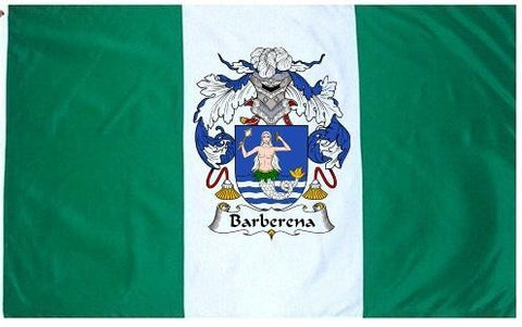 Barberena family crest coat of arms flag