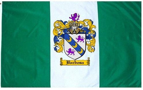 Barbosa family crest coat of arms flag