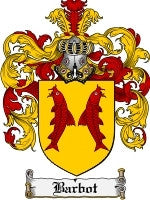 Barbot coat of arms family crest download