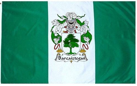 Barcaiztegui family crest coat of arms flag