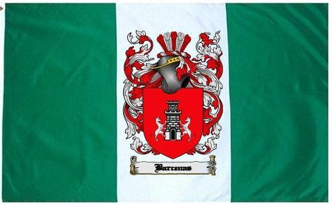 Barcenas family crest coat of arms flag