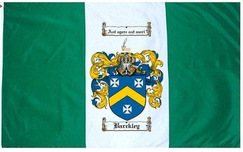 Barckley family crest coat of arms flag