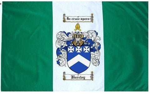 Barcley family crest coat of arms flag