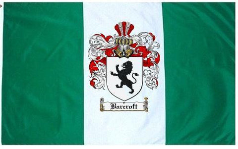 Barcroft family crest coat of arms flag