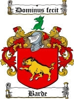 Barde coat of arms family crest download