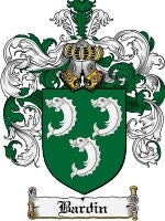 Bardin coat of arms family crest download