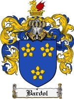 Bardol coat of arms family crest download