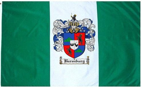 Barenburg family crest coat of arms flag
