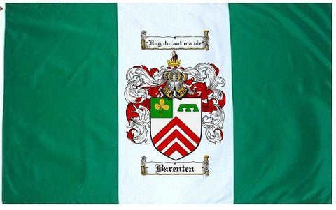 Barenten family crest coat of arms flag